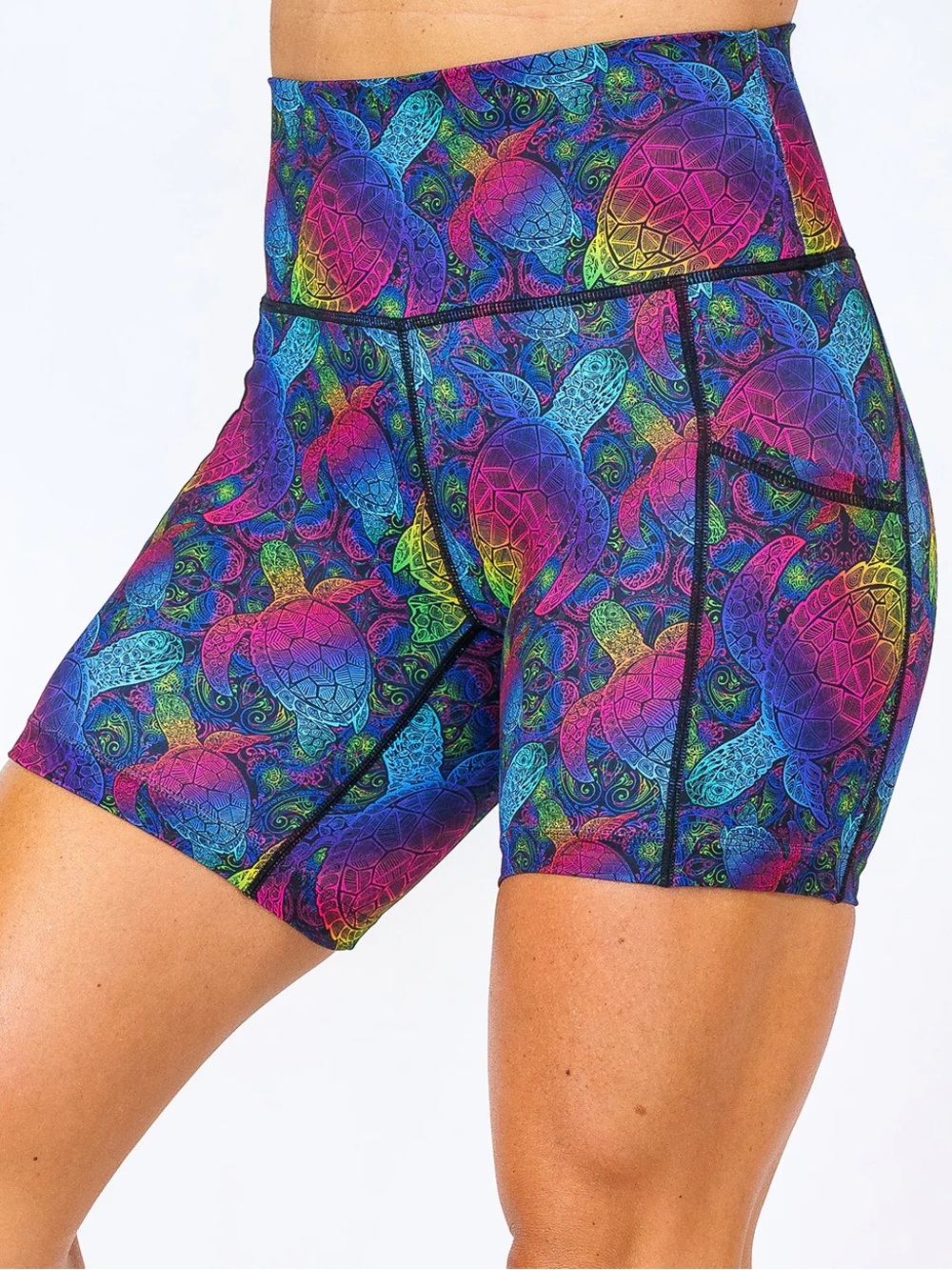 CVG Rainbow Turtle Shorts 5” Medium
